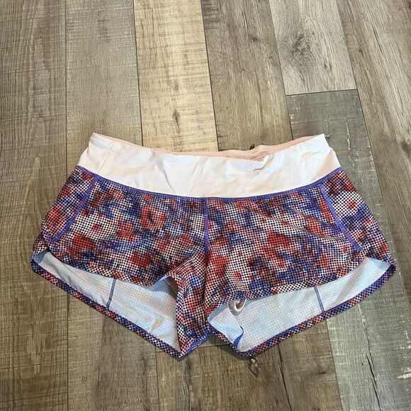 Lululemon Speed Shorts in Checker
Blooms Multi Minty Pink Womens
Size 8 - Picture 5 of 11